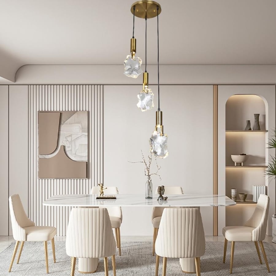 نجف مودرن زيتي HA/C5599/3CR+LAMP
