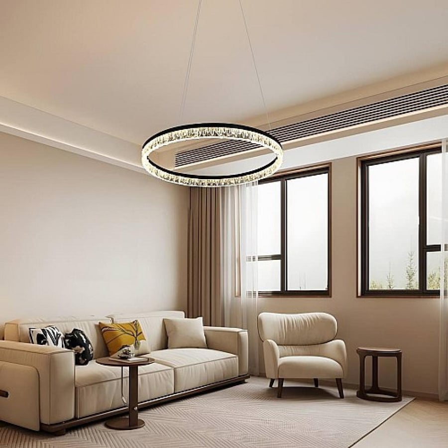 نجف مودرن اسود لون الانارة 3 اضاءات 30 واط HA/D6003/400BK+3CO
