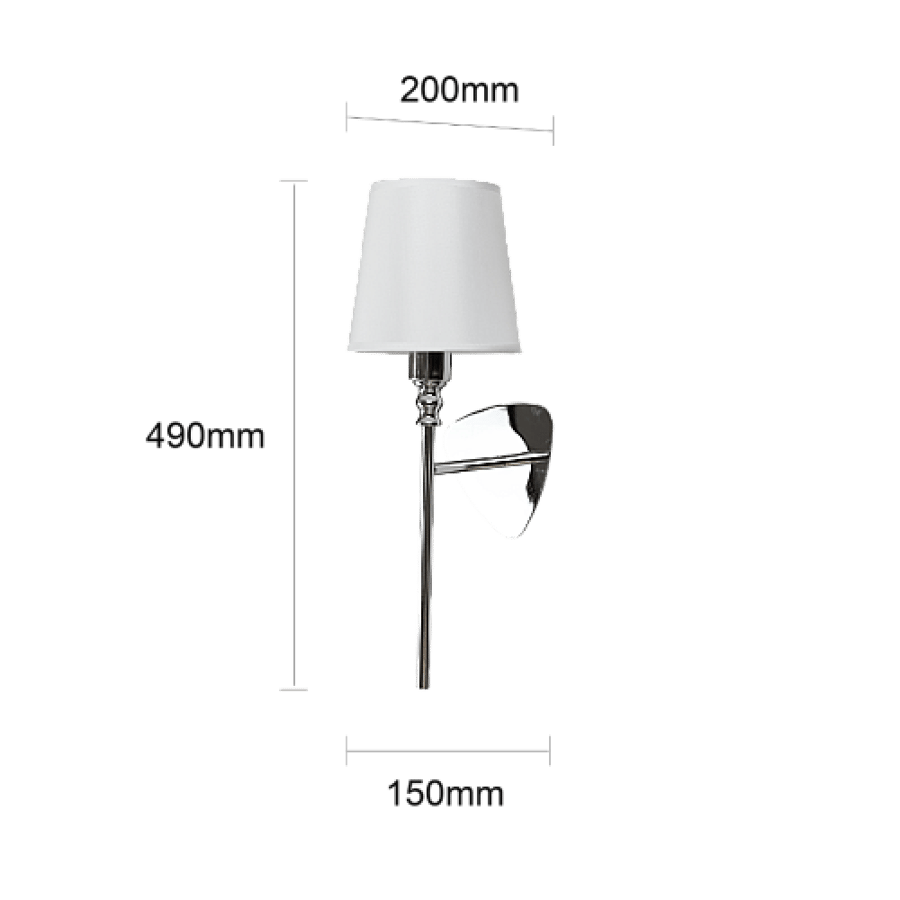 ابليك مودرن مفرد فضي E14*1L WA/D6141/1CH