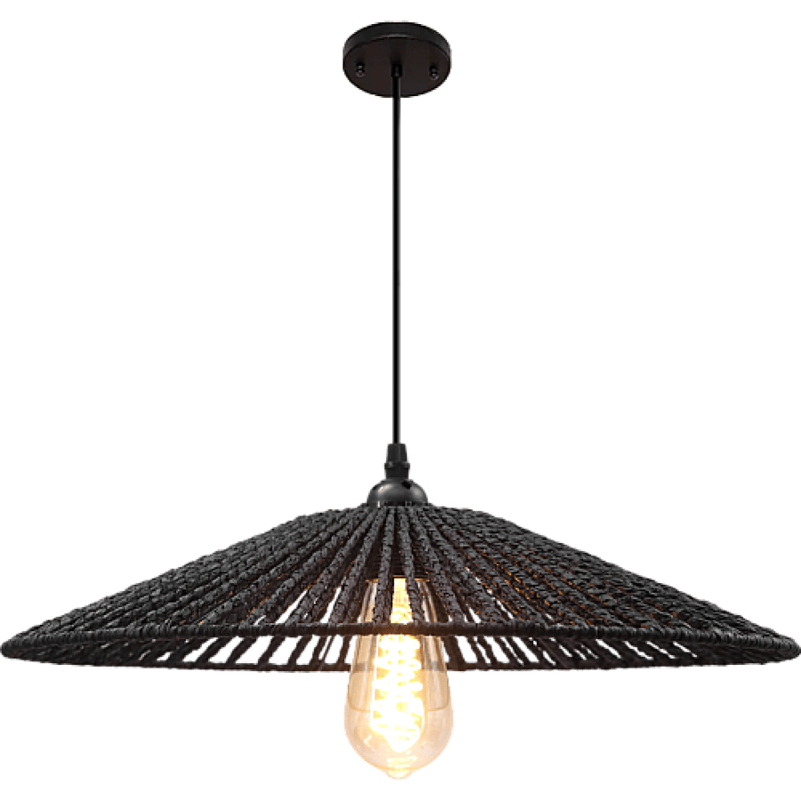 نجف مودرن 2 متر اسود E27*1 HA/D6281/600BK
