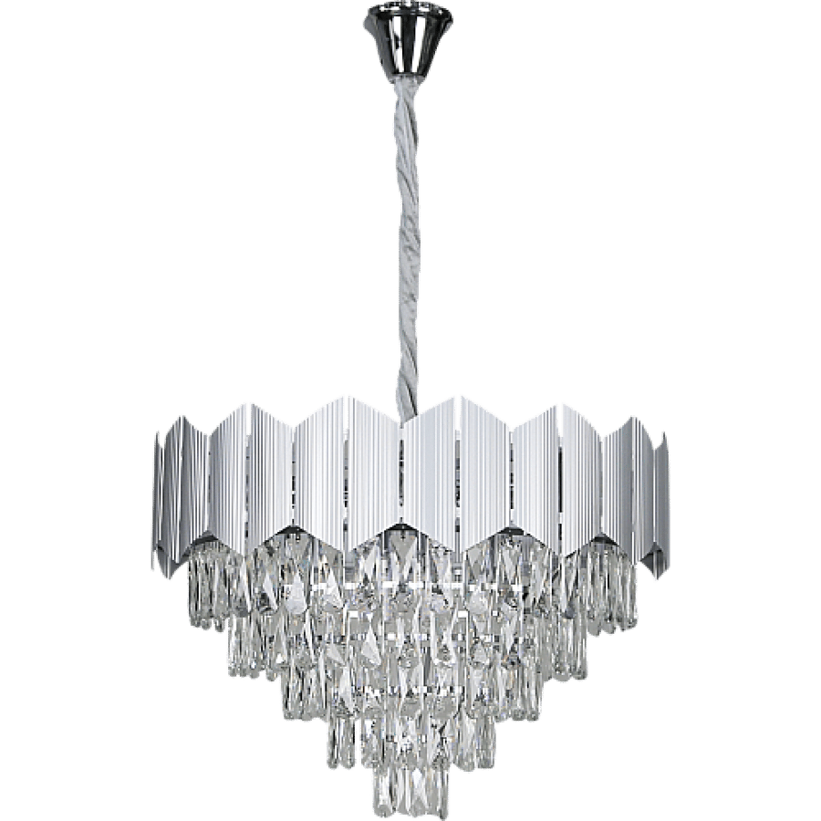نجف مودرن فضي E14*9L HA/D6262/600CH E14*9