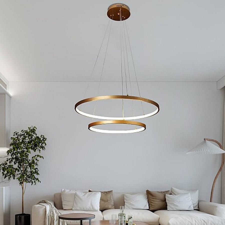 نجف مودرن ذهبي لون الانارة اصفر400*600 42 واط HA/C5680/40*60GD+WW