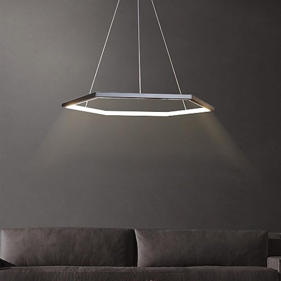 نجف مودرن اسود لون الانارة اصفر 30 واط مقاس 60 سم HA/C5576/60BK+WW