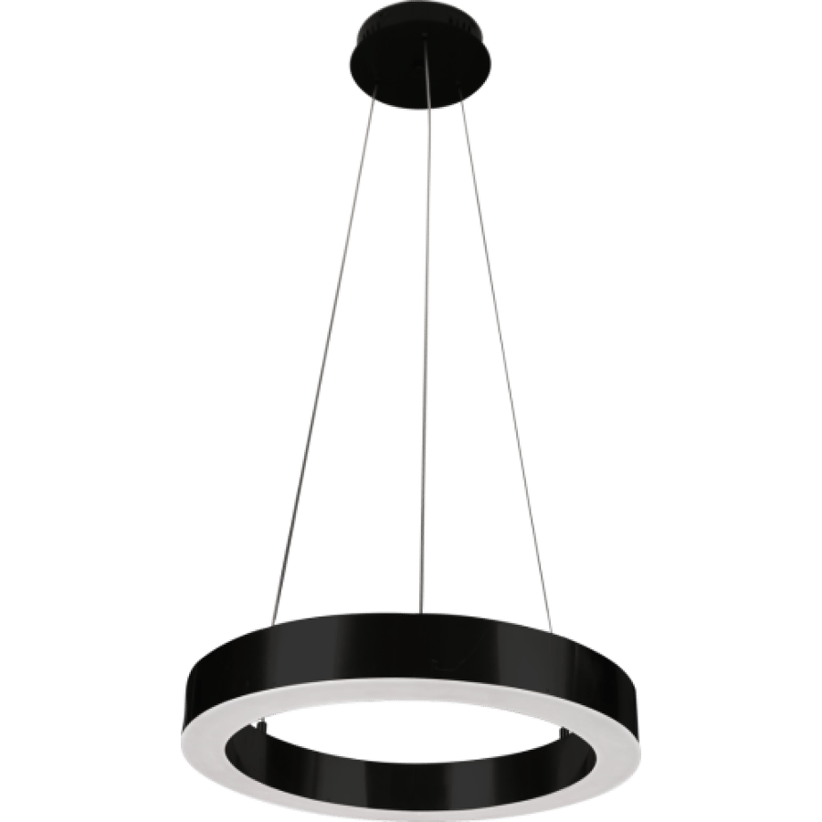 علاقي مودرن قاعدة واحدة اسود لون الانارة اصفر 25 واط قطر 40 سم HA/C5577SDS/400BK+WW