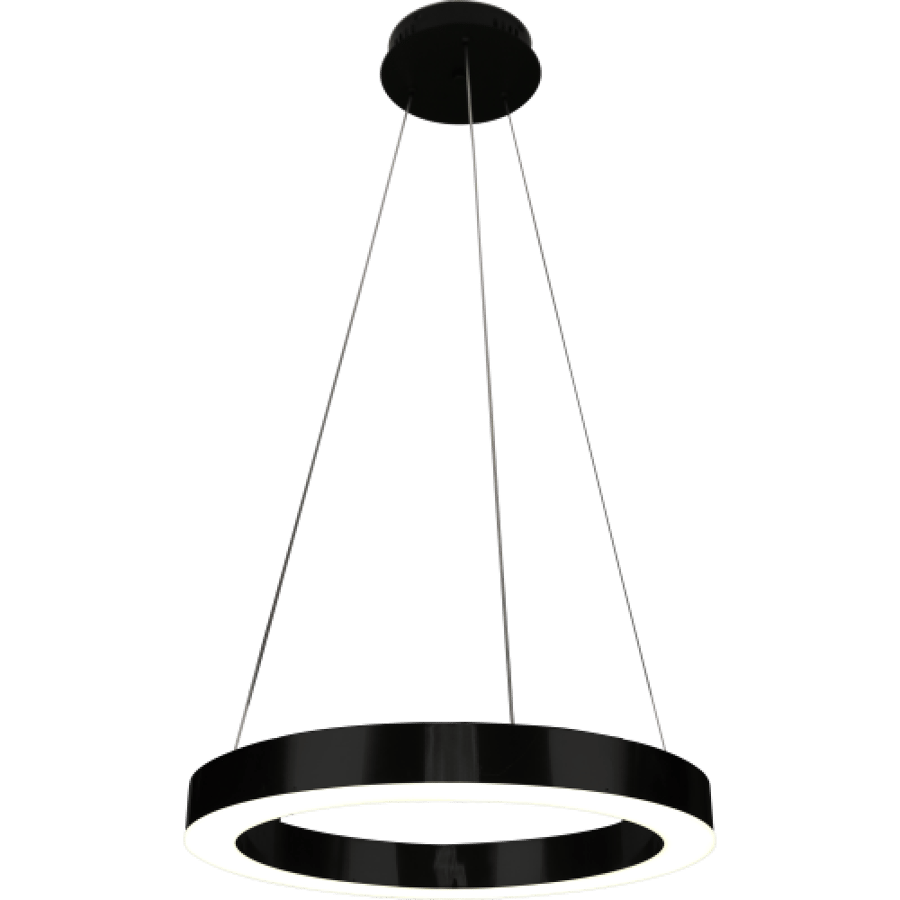 علاقي مودرن قاعدة واحدة اسود لون الانارة اصفر 36 واط قطر 50 سم HA/C5577SDS/500BK+WW