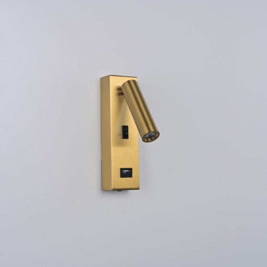 ابليك حائط جداري مودرن ذهبي لون الانارة اصفر 3 واط WA/C5765/GD+WW