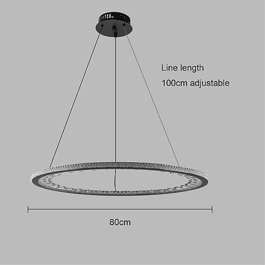 نجف مودرن اسود لون الانارة 3 اضاءات 105 واط HA/D6072/800BK+3CO