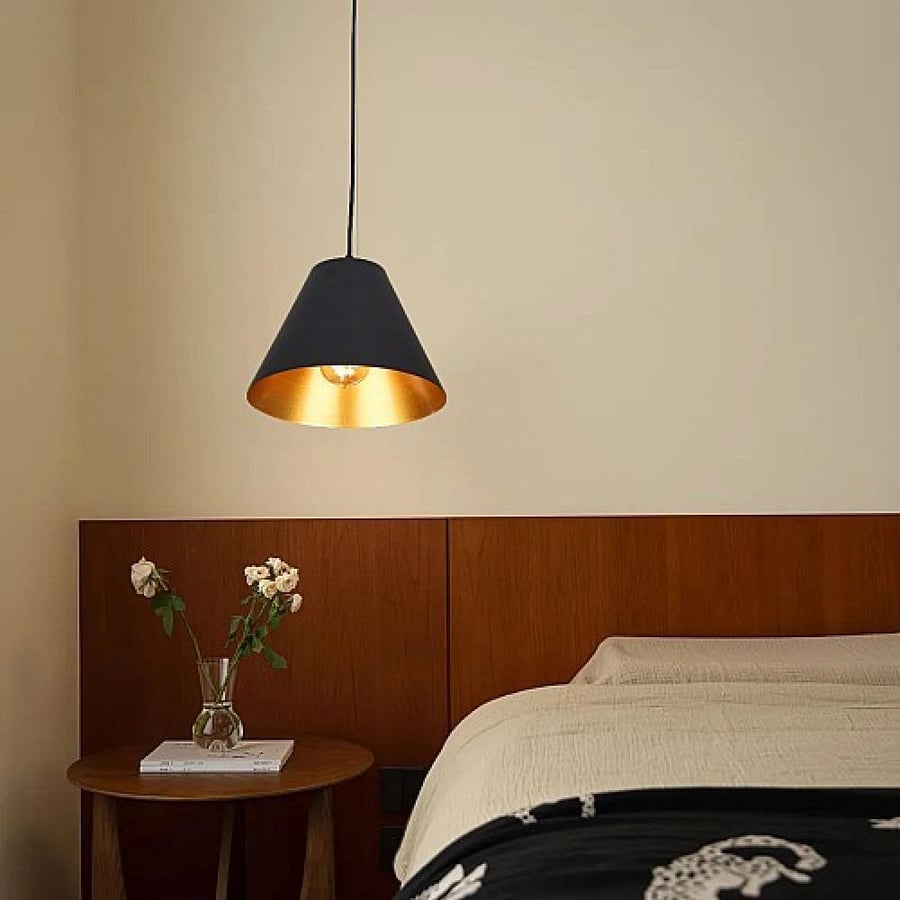 علاقي مودرن اسود مع ذهبي E27*1 لمبة HA/C5539/250BK+GD