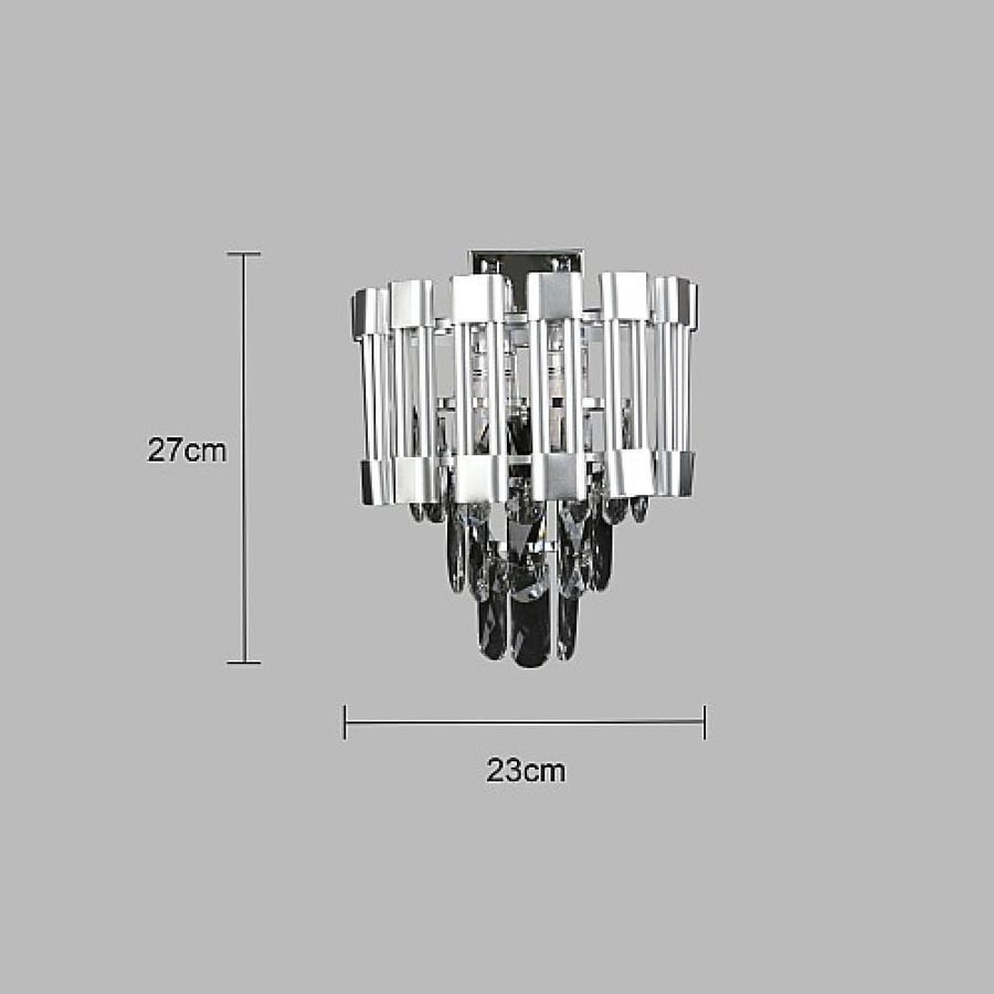 فانوس حديقة 2 متر مجوز غطاء لون شفاف مع اسود 6176/2-2M/BK+CL