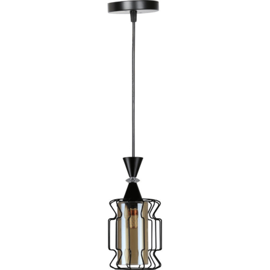 علاقي مفرد اسود E27*1L HA/D6018/1BK