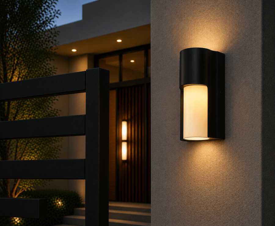 ابليك جداري خارجي المنيوم اضاءة اصفر SC-580