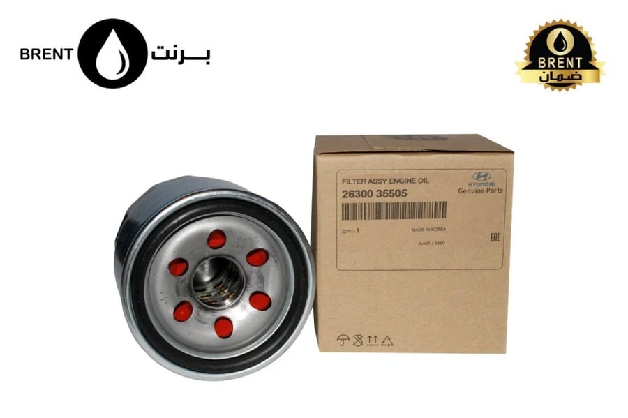 هيونداي أصلي فلتر زيت 26300-35505 محرك بنزين عالي الأداء وكالة للسيارات هيونداي و كيا