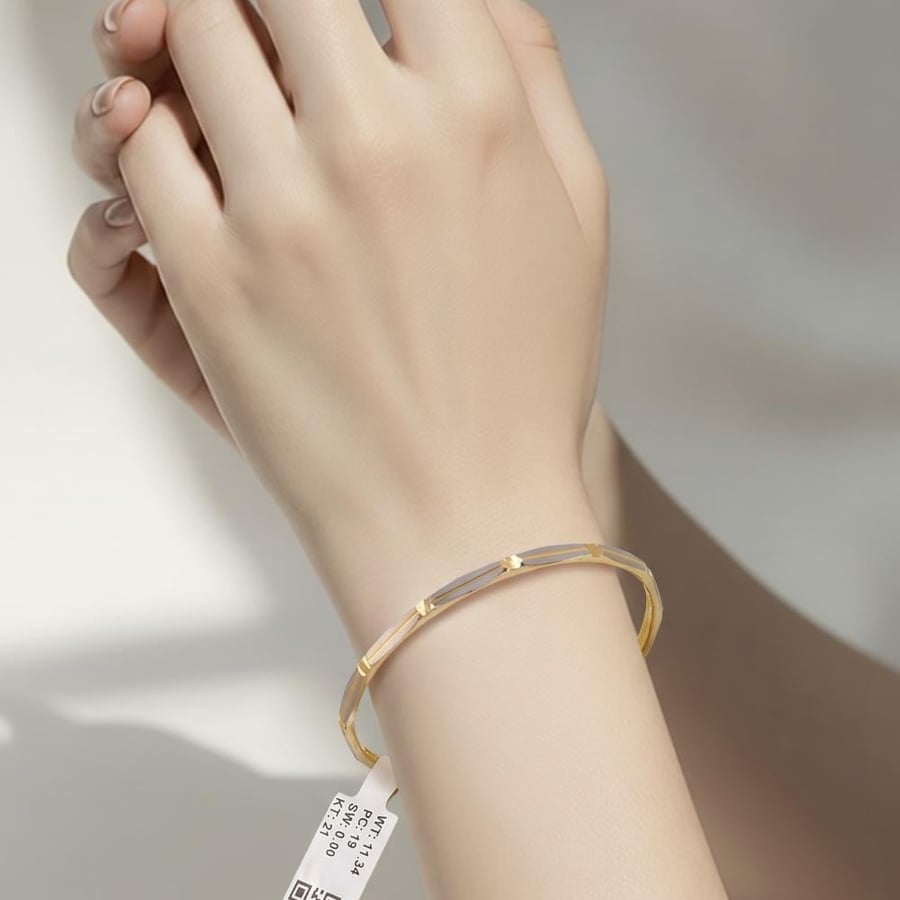 غويشه ذهب عيار 21 الوزن 11.50 جرام