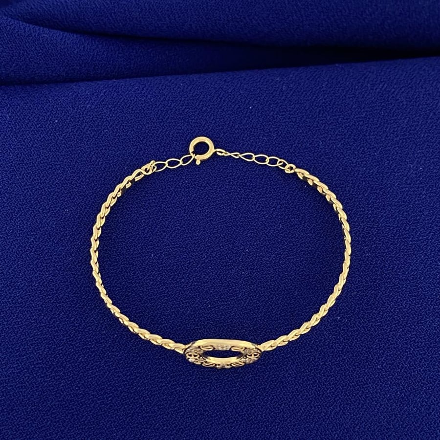 Children's bracelet, 18 karat gold, weight 2.18 grams