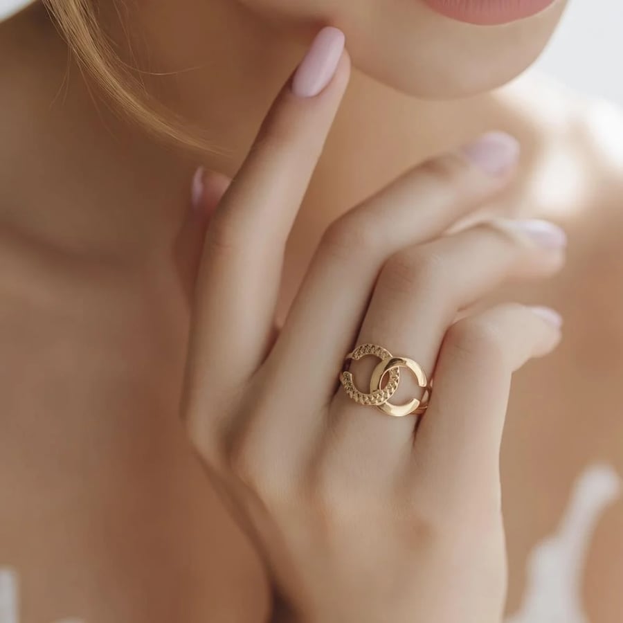 خاتم ذهب عيار 18 الوزن 1.73 جرام
