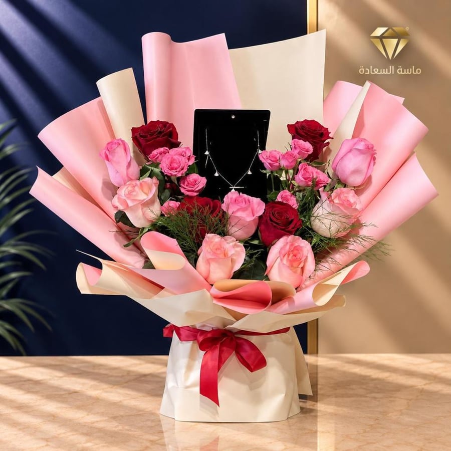باقة ورد طبيعي زاوية الشفاء