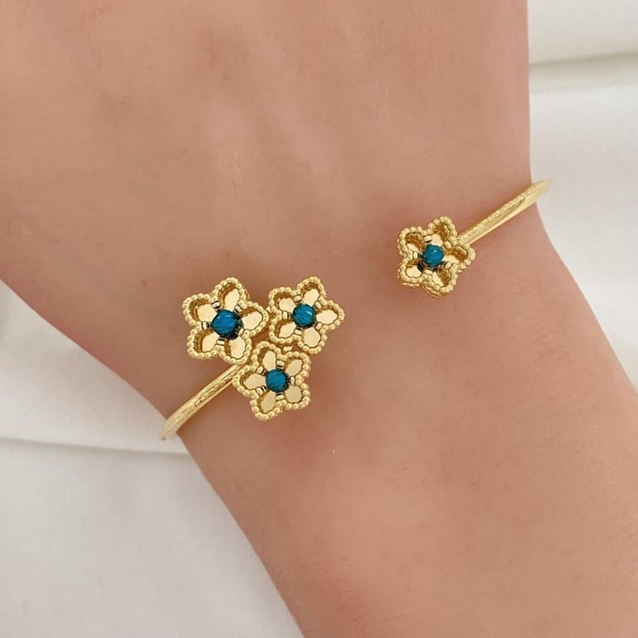 18-karat gold bracelet, weight 9.84 grams