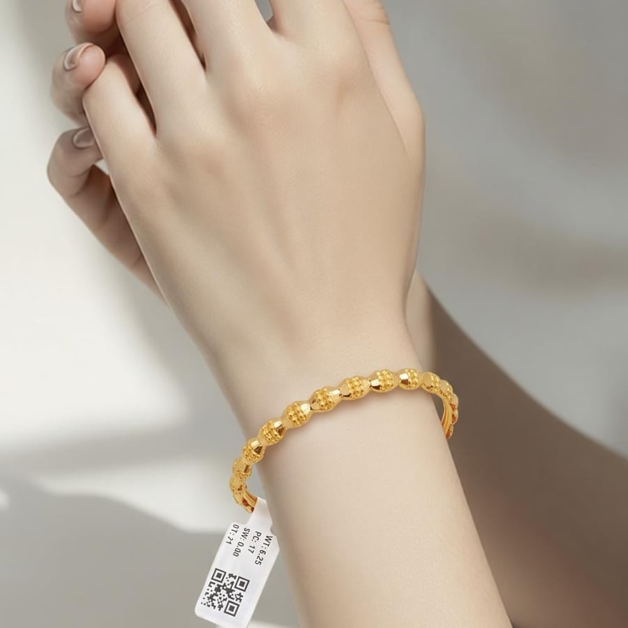 غويشه ذهب عيار 21 الوزن 6.25 جرام