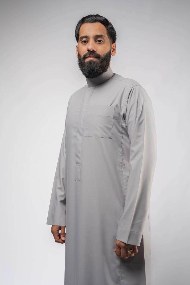 ثوب سحاب رمادي