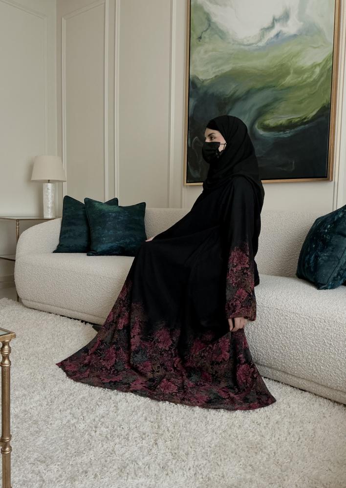 عبايه شيفون مبطن