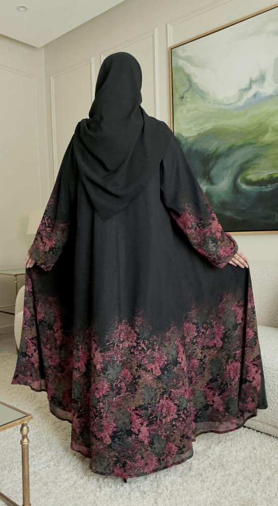 عبايه شيفون مبطن