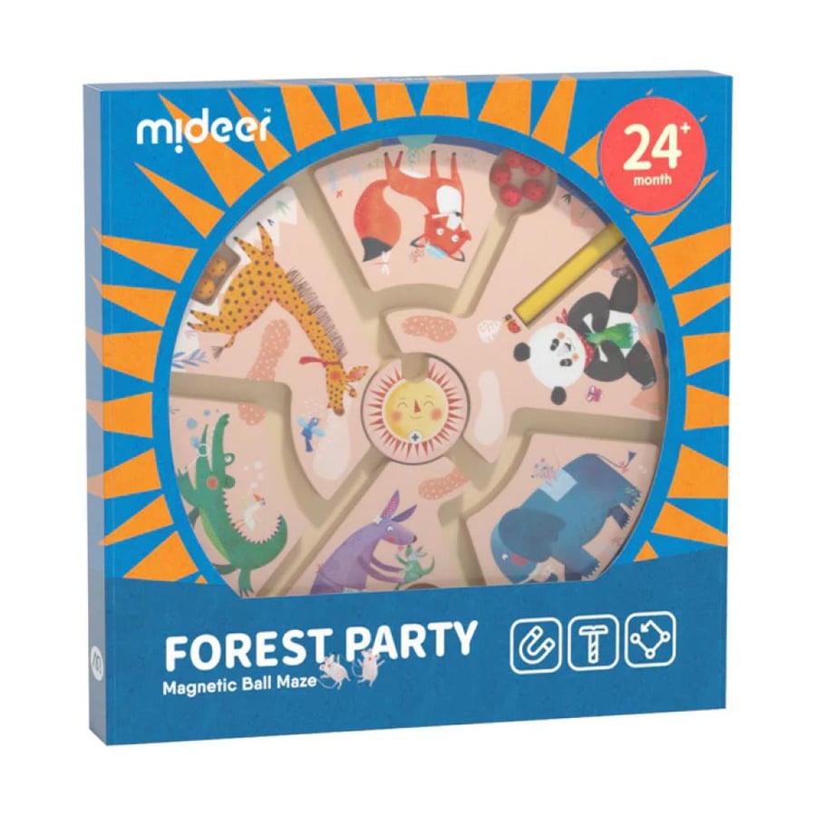 Magnetic ball maze: Forest party