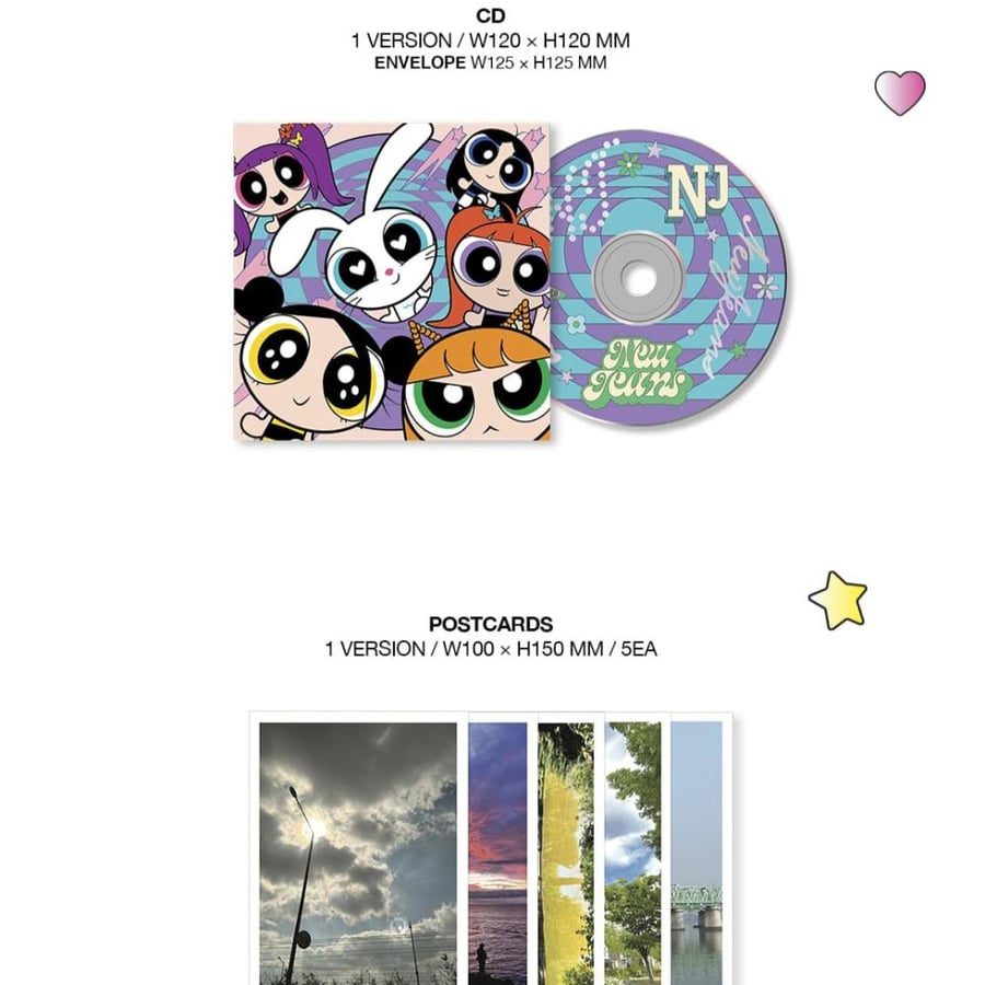 نيوجينز - قيت اب - نسخة بوكس فتيات القوة - NewJeans - Get Up - the powerpuff girls box ver