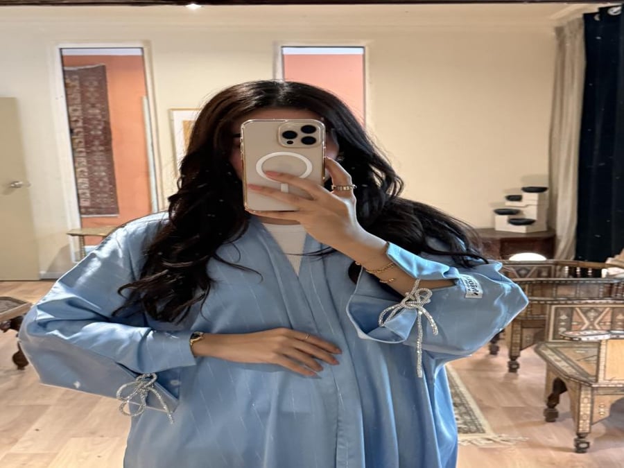 Blue Summer Abaya