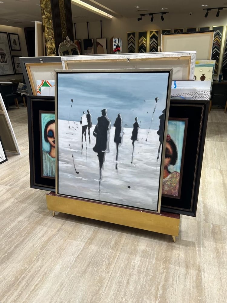 لوحه رسم يدوي بشكل  فني رائع