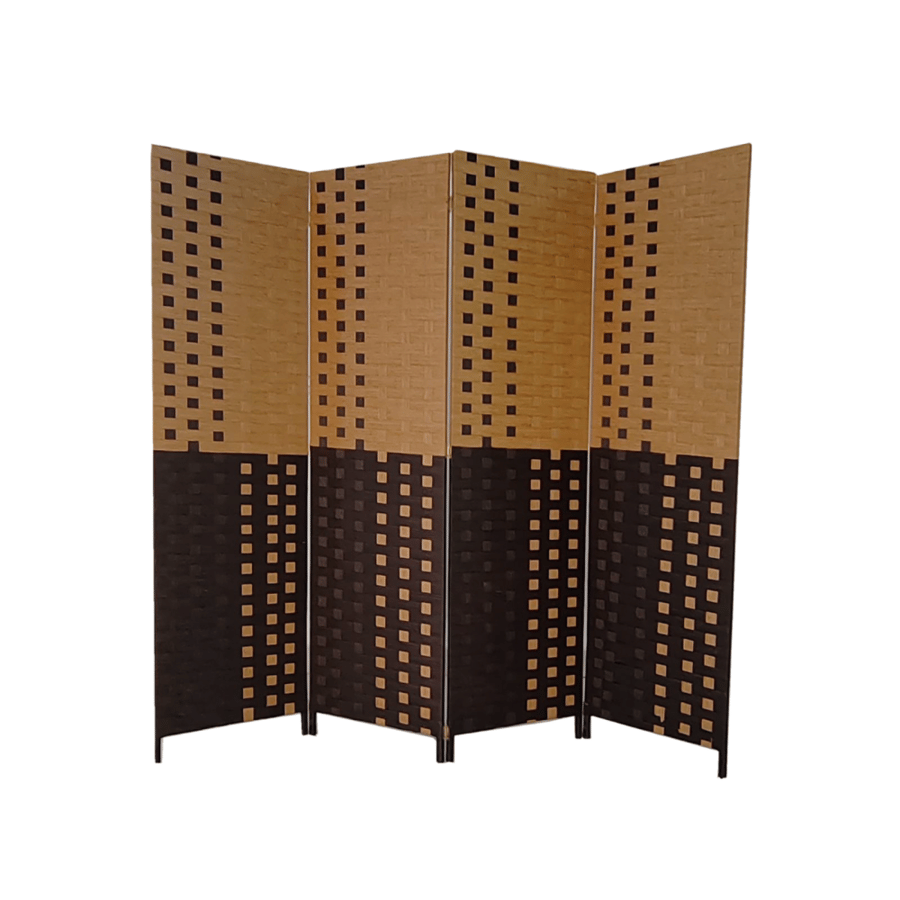 Partition - Privacy barrier, mixed color of brown and beige