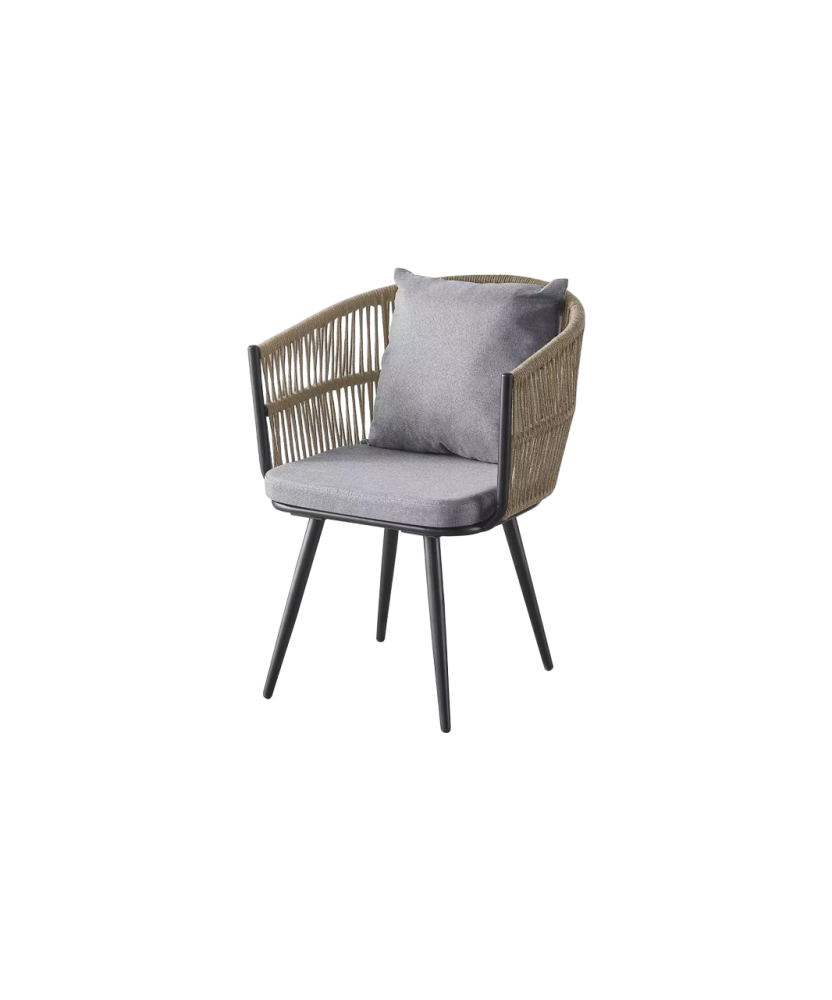 Luxurious cafe chair, beige color