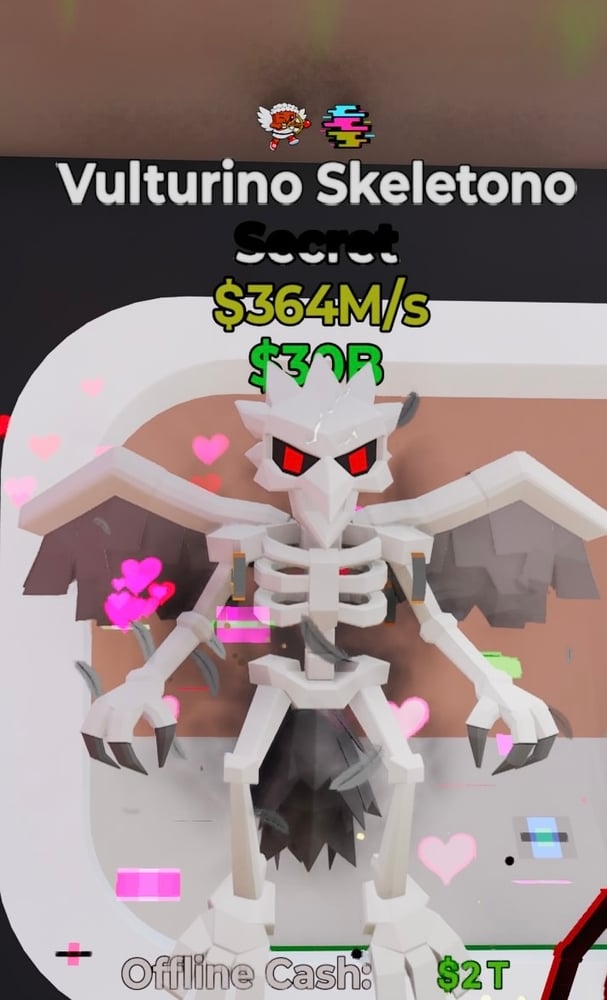 Vulturino Skeletono مضروب ضربتين