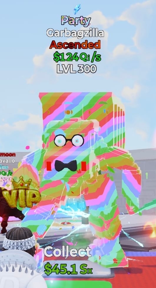 Garbagzilla مضروبه ضربه لفل ماكس تعطي  124/Qi