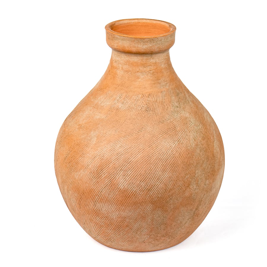 مزهرية تراثية من الطين