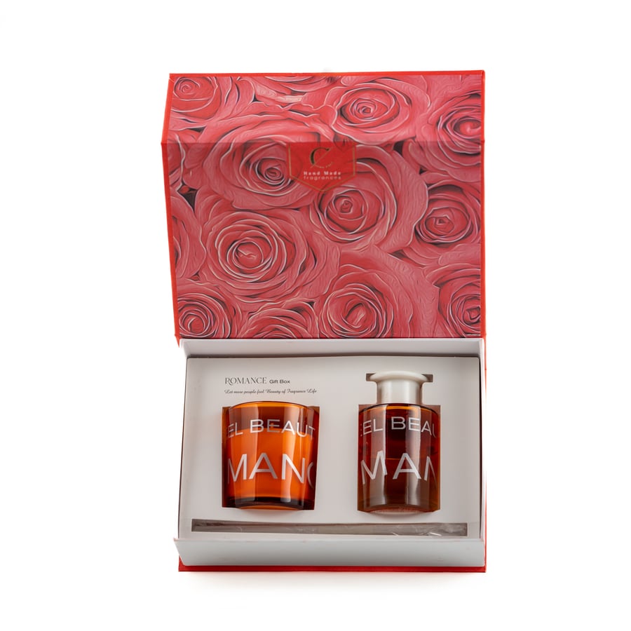 طقم شمع ومعطر بيت