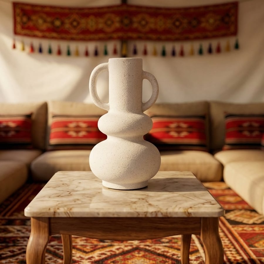 تحفة مزهرية ورد سيراميك