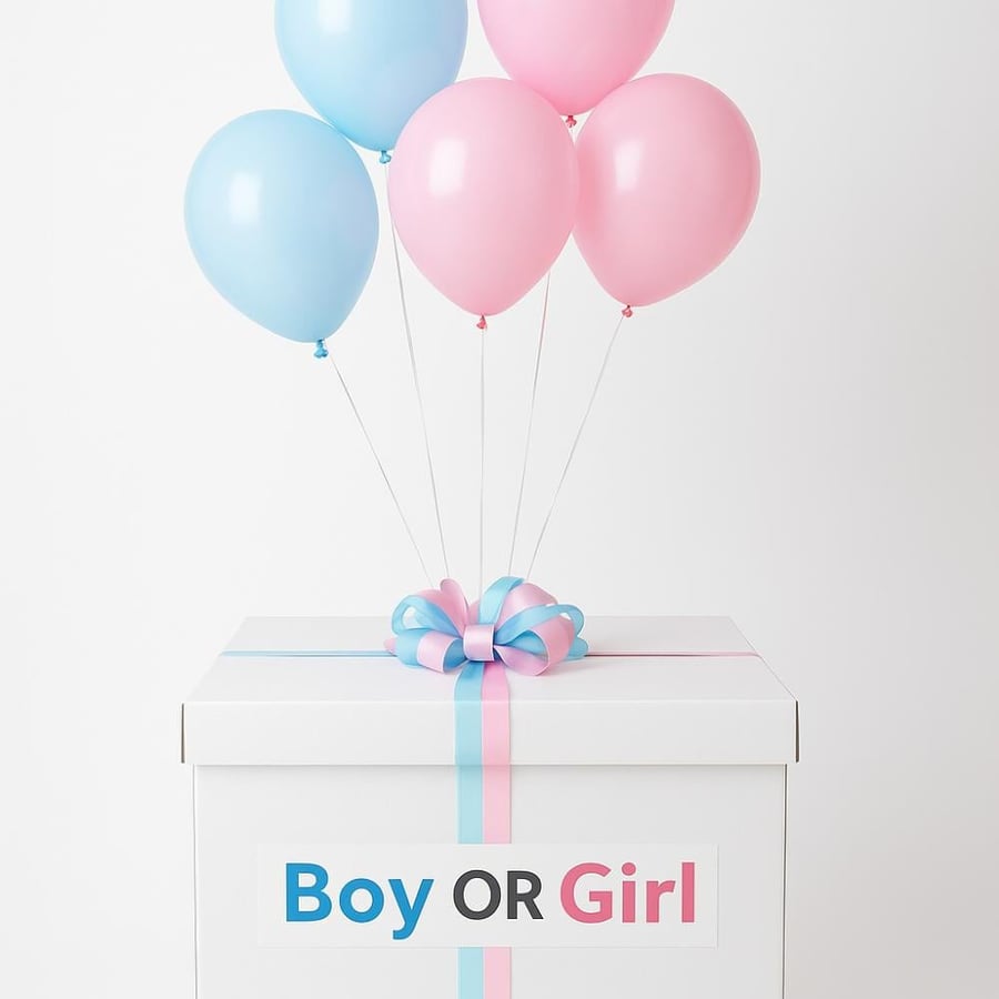 Baby gender determination box