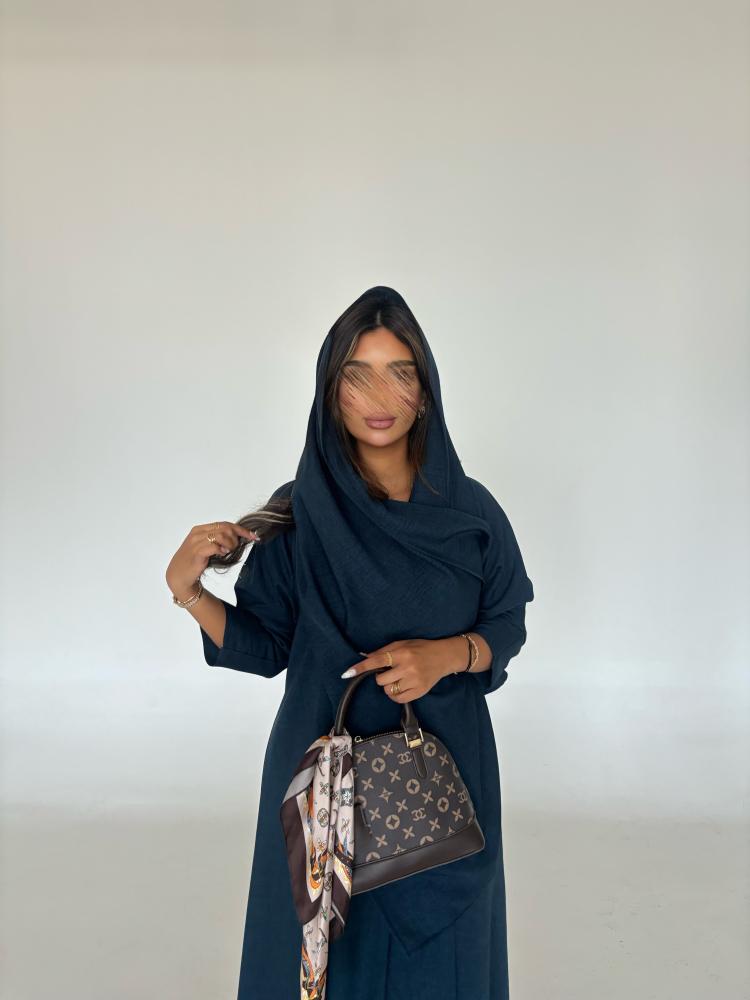 عباية كريب تركواز