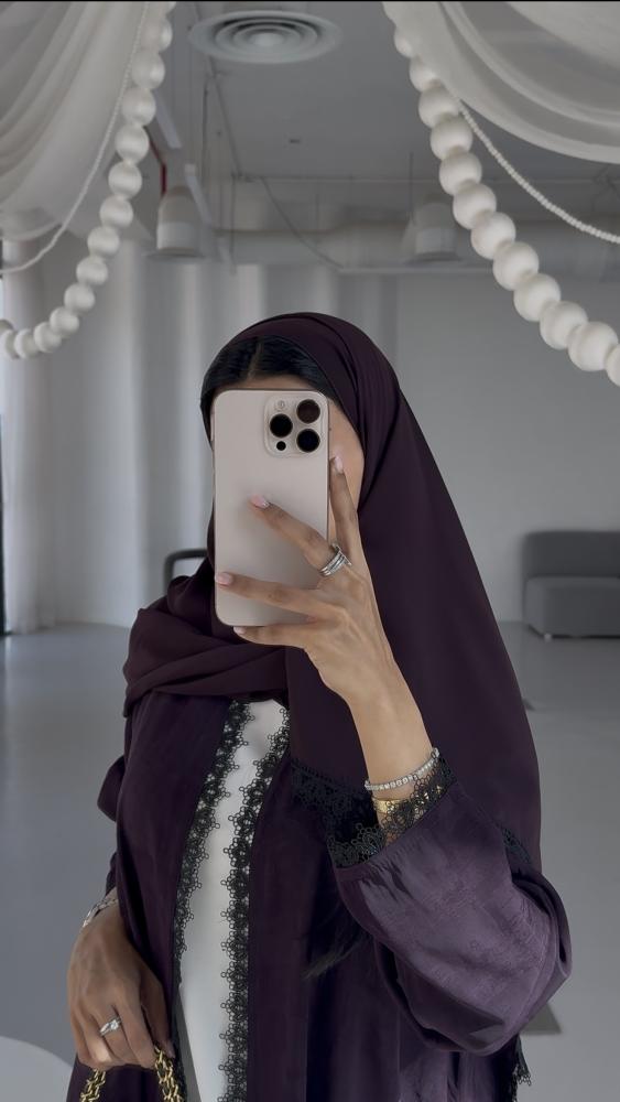 عباية كريب موف مموج مع كلفة