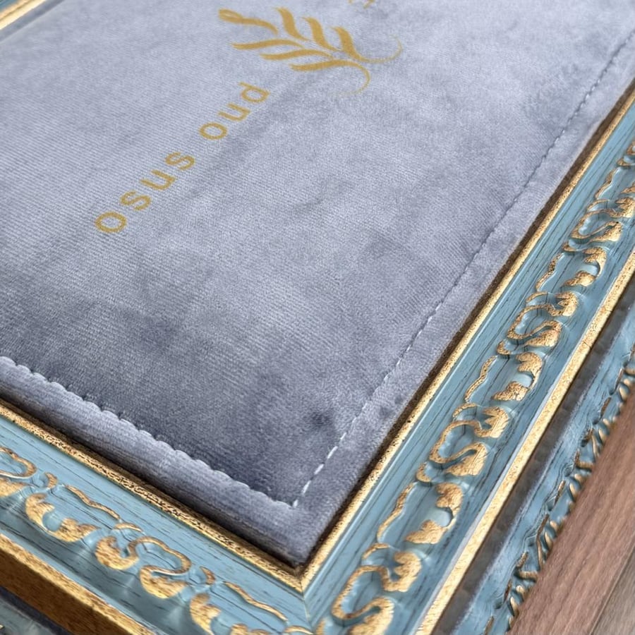 Luxurious velvet box