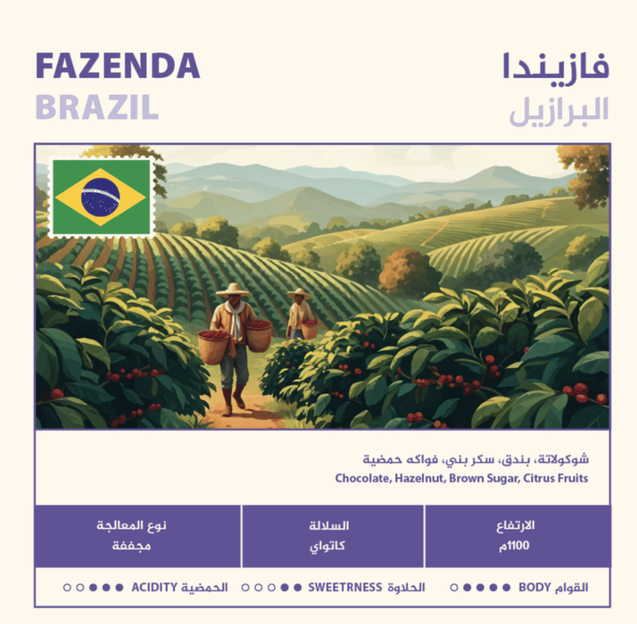 فازيندا برازيلي- غير مطحونه 250g - متاح