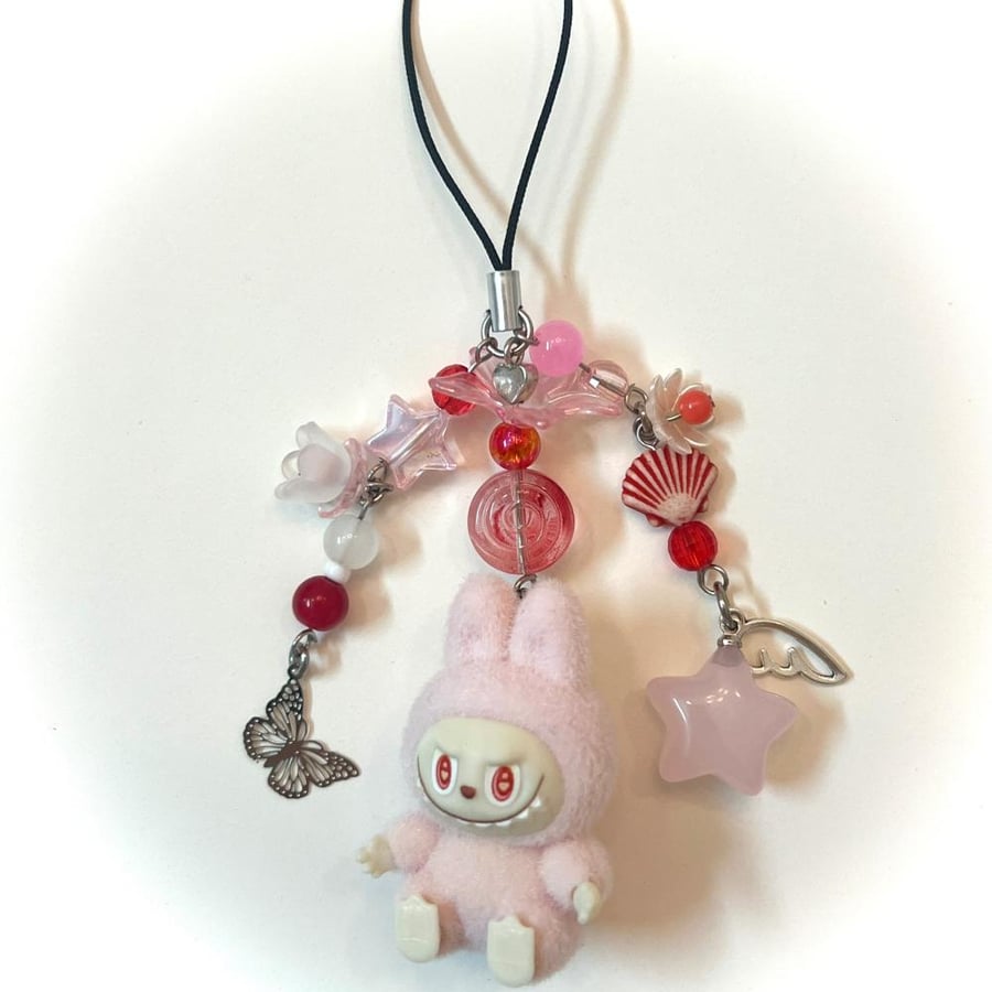 Mini labubu phonecharms