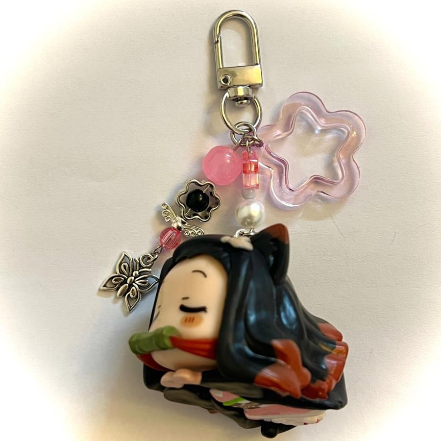 Demon slayer cat keychains/bagcharms