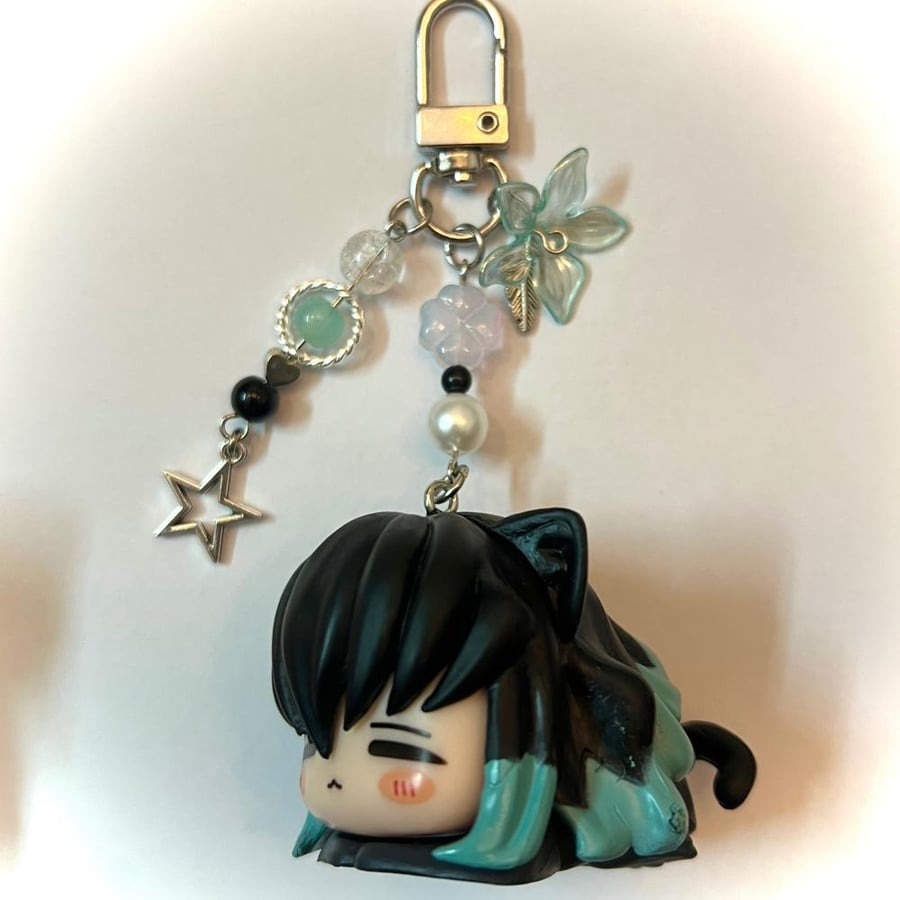 Demon slayer cat keychains/bagcharms