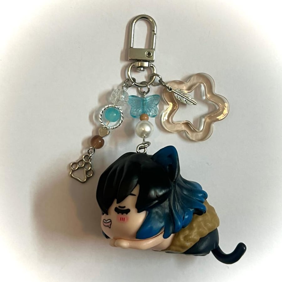 Demon slayer cat keychains/bagcharms
