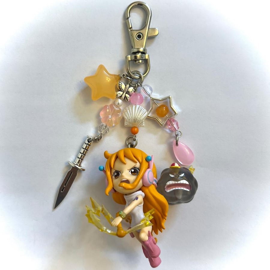 Authentic one piece girls keychains