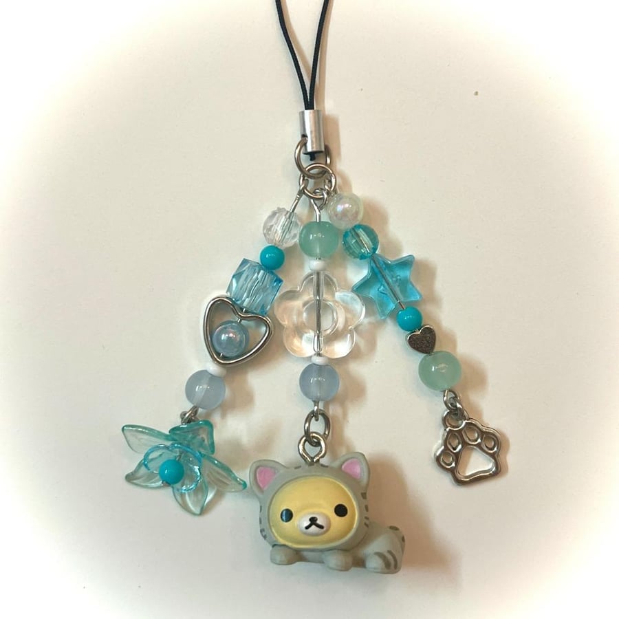 Rilakkuma cats phonecharms