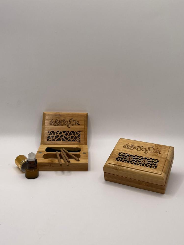 Wooden incense holder for greeting and distributions