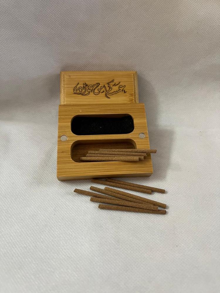 Wooden incense holder for greeting and distributions