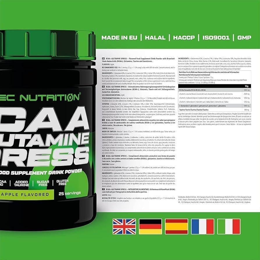 SCITEC BCAA+GLUTAMINE XPRESS MOJITO 300G